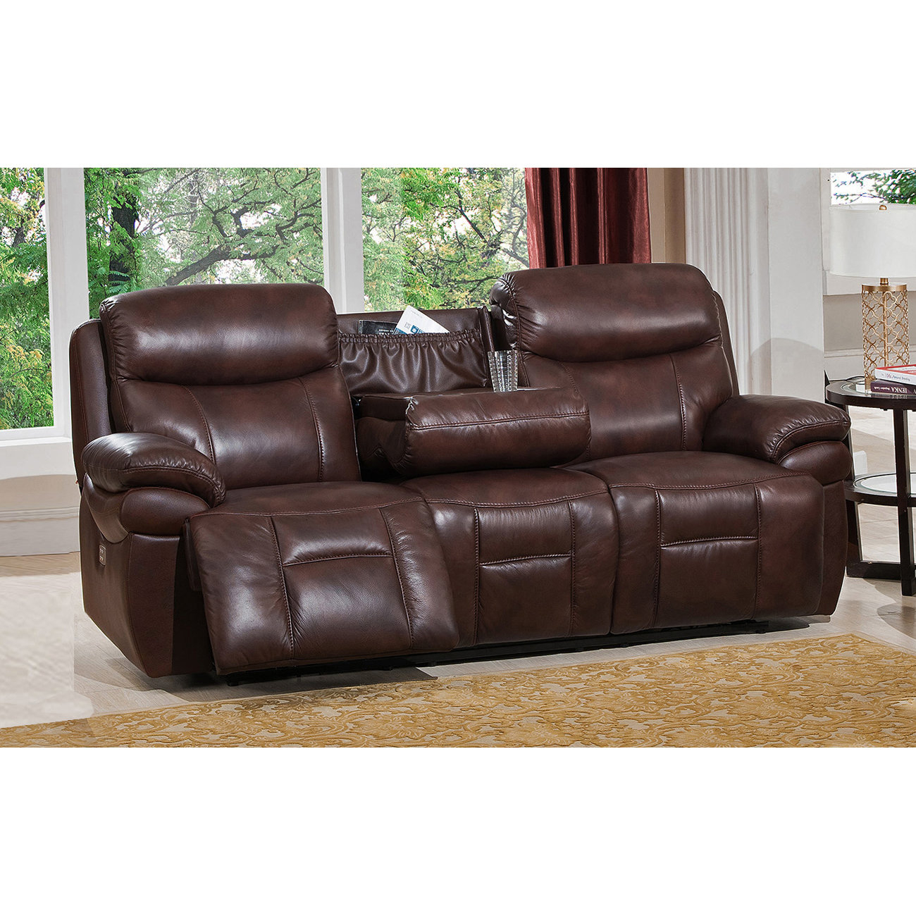 Amax Sanford 3 Piece Leather Power Reclining Living Room Set With Usb ... pertaining to Beyond the Basics Understanding the Features of a Charter Leather 3 Piece Set