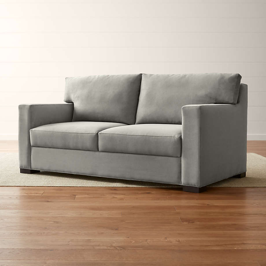 Axis Ii Queen Ultra Memory Foam Sleeper Sofa + Reviews | Crate And Barrel intended for Monterey Beach Beige Fabric 4 Piece 86" Queen Memory Foam Sleeper Sofa Bed Loveseat Oversized Arm Chair & Ottoman Set