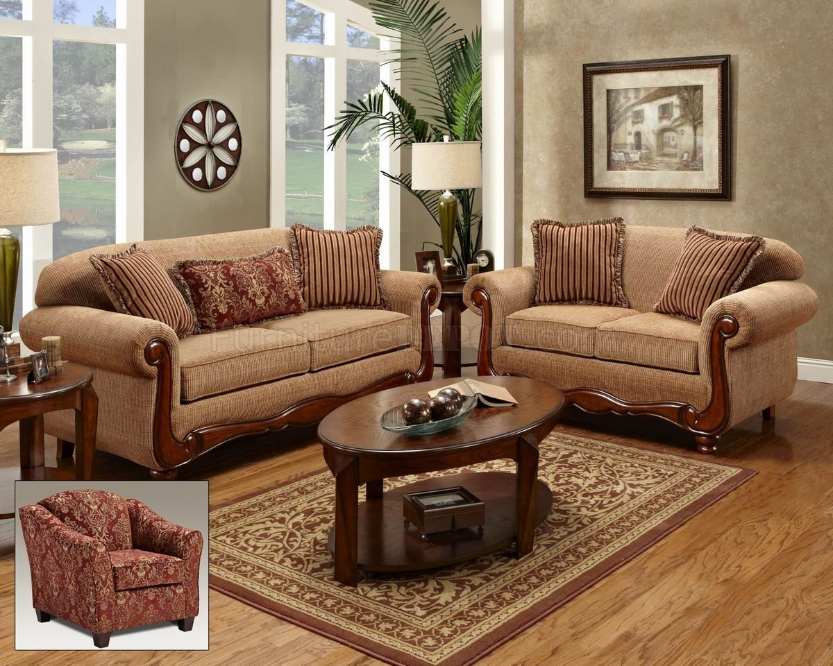 Beige Fabric Traditional Loveseat & Sofa Set W/Options within Monterey Beach Beige Fabric 95" 4 Piece Sofa Loveseat Oversized Arm Chair & Ottoman Set