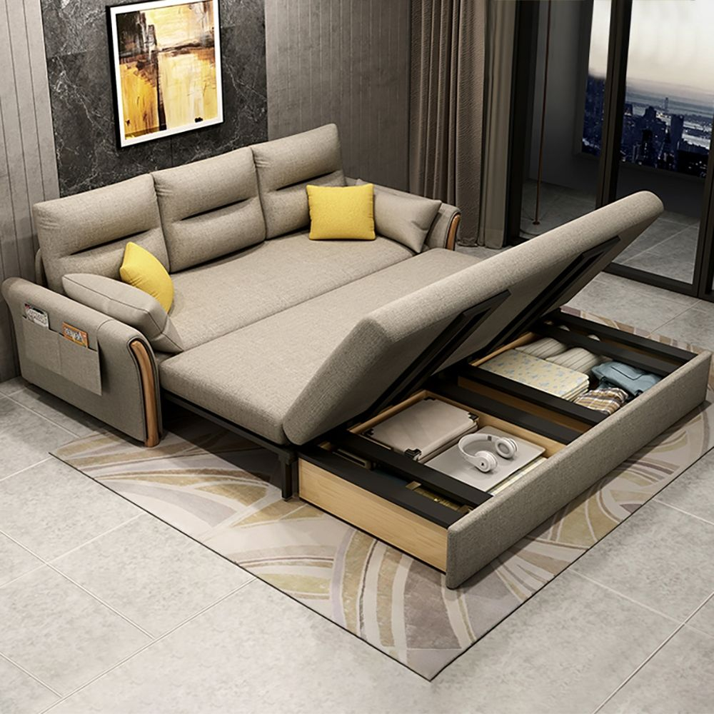 Best Sofa Beds Which At Philip Favors Blog throughout Monterey Beach Beige Fabric 2 Piece 86" Queen Memory Foam Sleeper Sofa Bed & Oversized Arm Chair Set