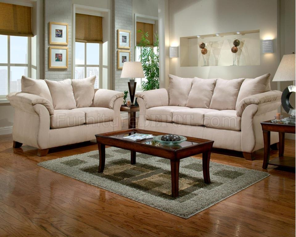 Cream Fabric Modern Loveseat & Sofa Set W/Options inside Caring for Your Cream Beige Investment Maintenance and Longevity