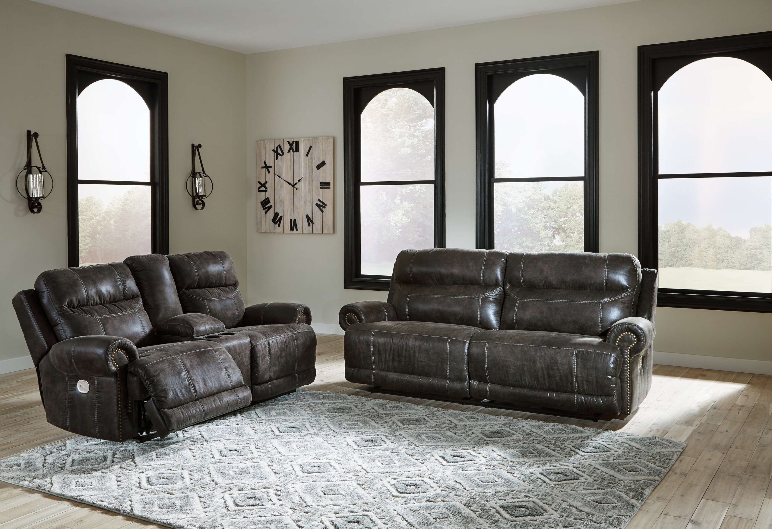 Living Room Living Room Sets Ashley Living Room 3 Piece Power Reclining ... for 3 Piece Matrix Cream Leather Power Zero Gravity Reclining Audio Living Room Set With Sofa Console Loveseat & Recliner