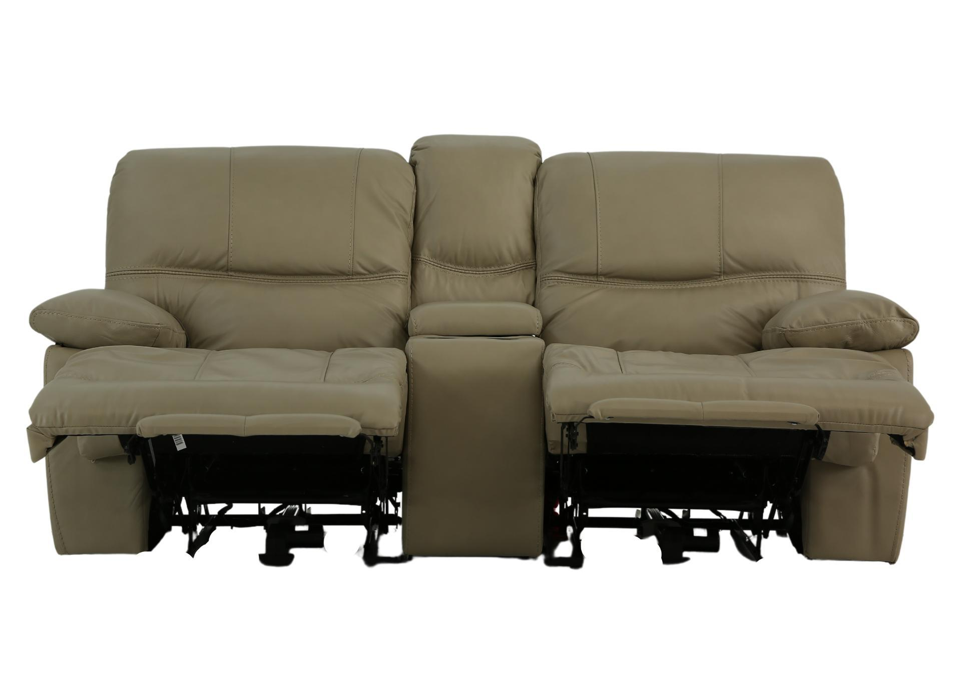 Odessa Taupe Leather 1P Power Zero Gravity Reclining Loveseat With ... within 3 Piece Matrix Taupe Leather Power Zero Gravity Reclining Audio Living Room Set With Sofa Console Loveseat & Recliner