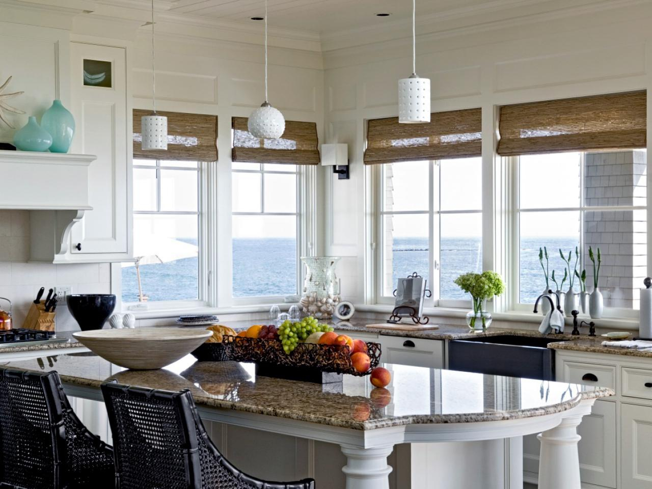 13 Ideas To Help Your Coastal Kitchen Dreams Set Sail | Sand Between My ... within White and Dark Brown Kitchens: A Timeless Color Palette Explained