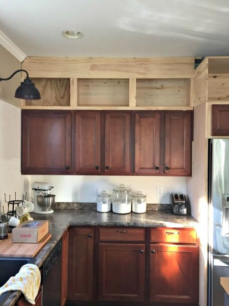 22 Easy Diy Kitchen Cabinets With Free Step-By-Step Plans throughout Austin 2-Piece Kitchen Set, Upper Wall Cabinet & Kitchen Island, White/Walnut