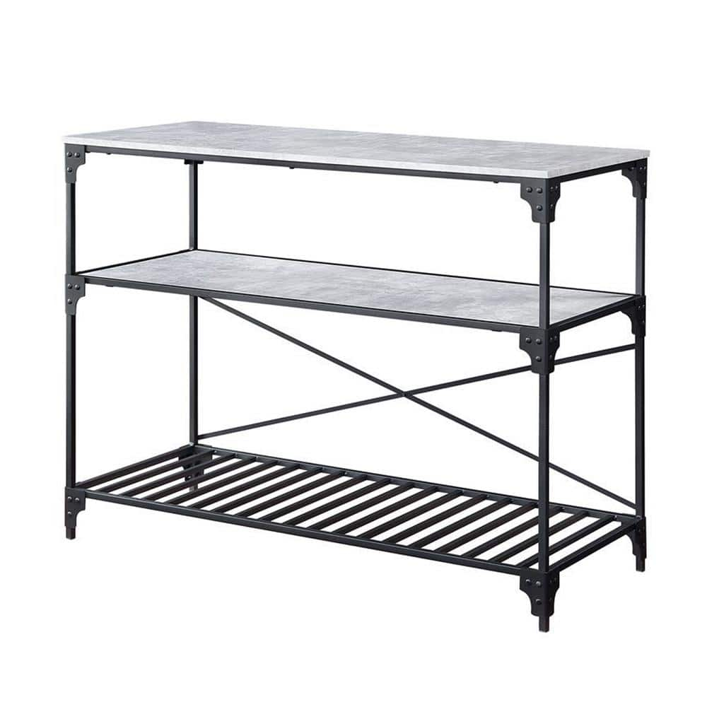 Acme Furniture Jakob Black And Concrete Finish Kitchen Island With ... for Unveiling the ACME Jakob Kitchen Island Design The Ultimate Guide
