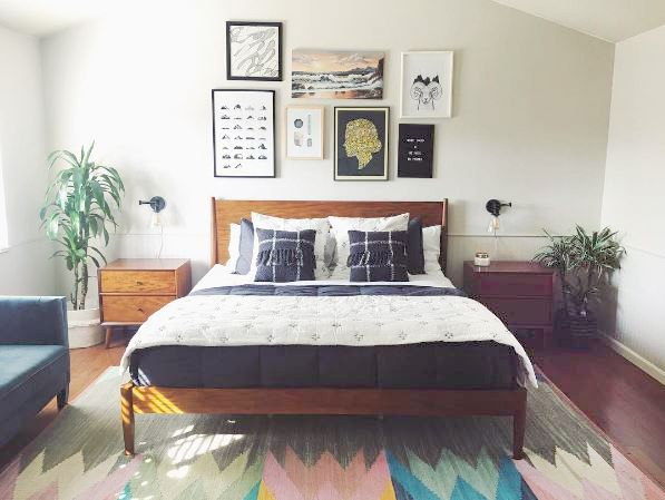 Alton Cherry Queen Platform Bed - Hanaposy pertaining to Alton Cherry Ii Queen Wood Platform Bed & Headboard 3 Piece Bedroom Set With 2 Nightstands