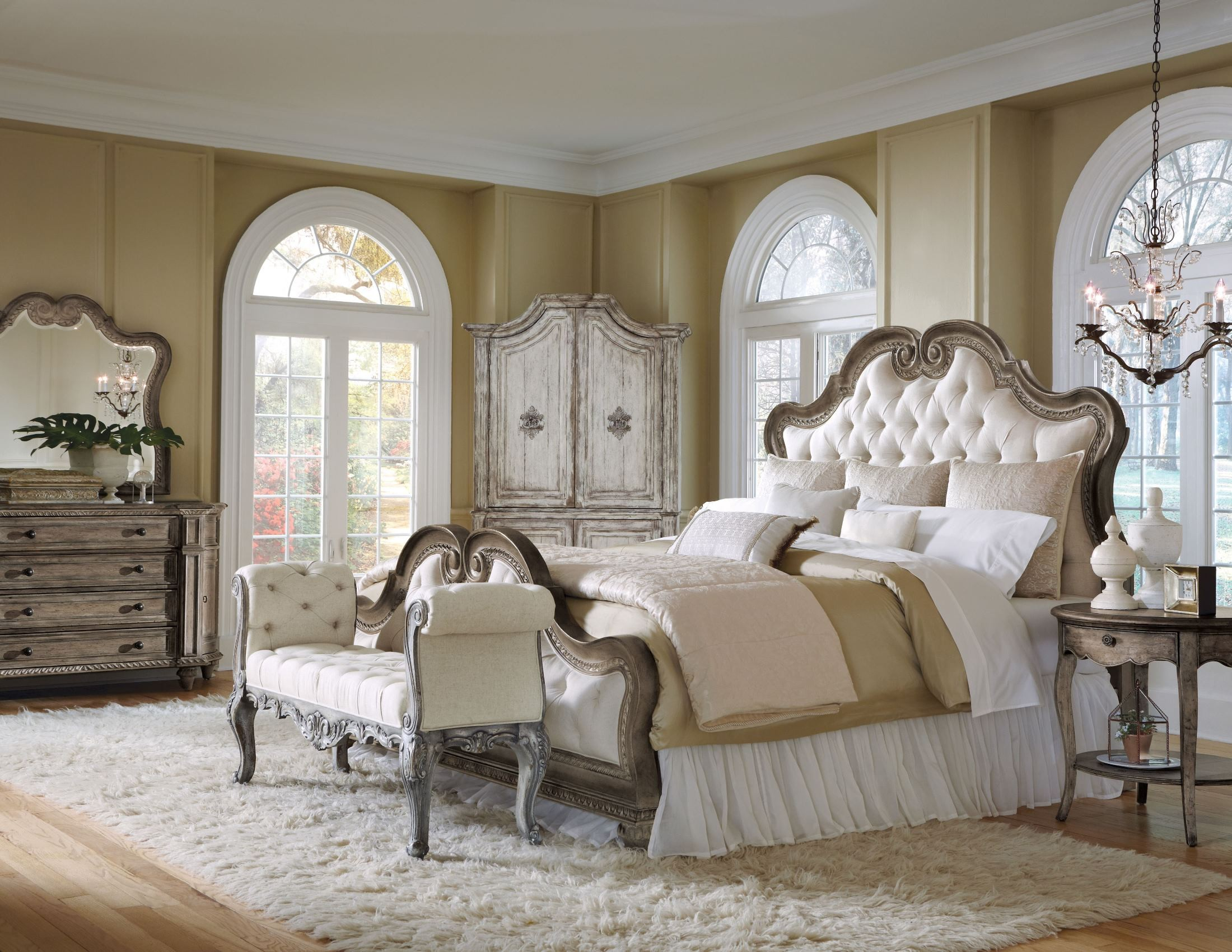 Arabella Upholstered Bedroom Set From Pulaski (211170-211171-211172 ... throughout Designing Serenity A Guide to Styling Your Bedroom with Nate Berkus and Jeremiah Brent