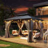 Arlmont & Co. Himari 12 Ft. W X 10 Ft. D Metal Patio Gazebo & Reviews ... inside Weathering the Storm with Your Himari Gazebo Durability Insights