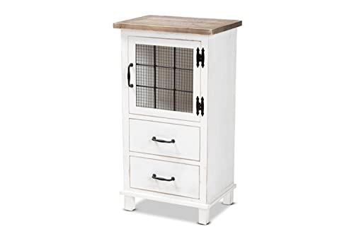 Baxton Studio Faron Classic And Traditional Farmhouse Two-Tone ... for From Concept to Cozy The Art of Styling with Baxton Studio's Dorthy Pieces