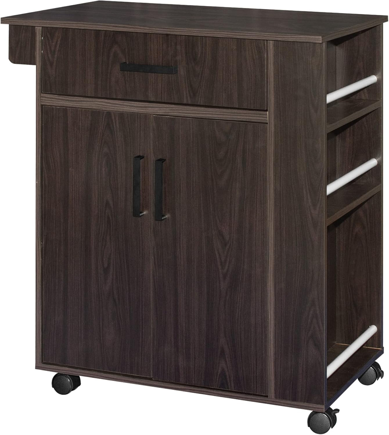Better Home Products Shelby Rolling Kitchen Cart With Storage Cabinet ... with Is the Shelby Rolling Kitchen Cart Right for You? A Comprehensive Review