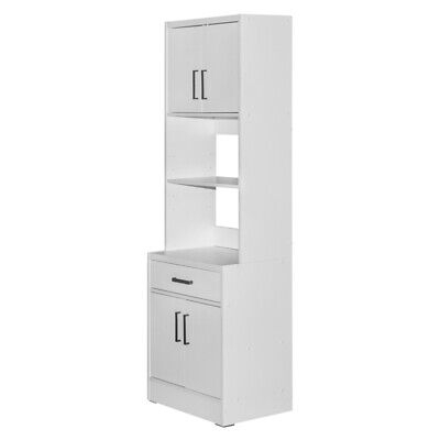 Better Home Products Shelby Tall Wooden Kitchen Pantry In White | Ebay inside Shelby Kitchen Cart Assembly A Step-by-Step Guide