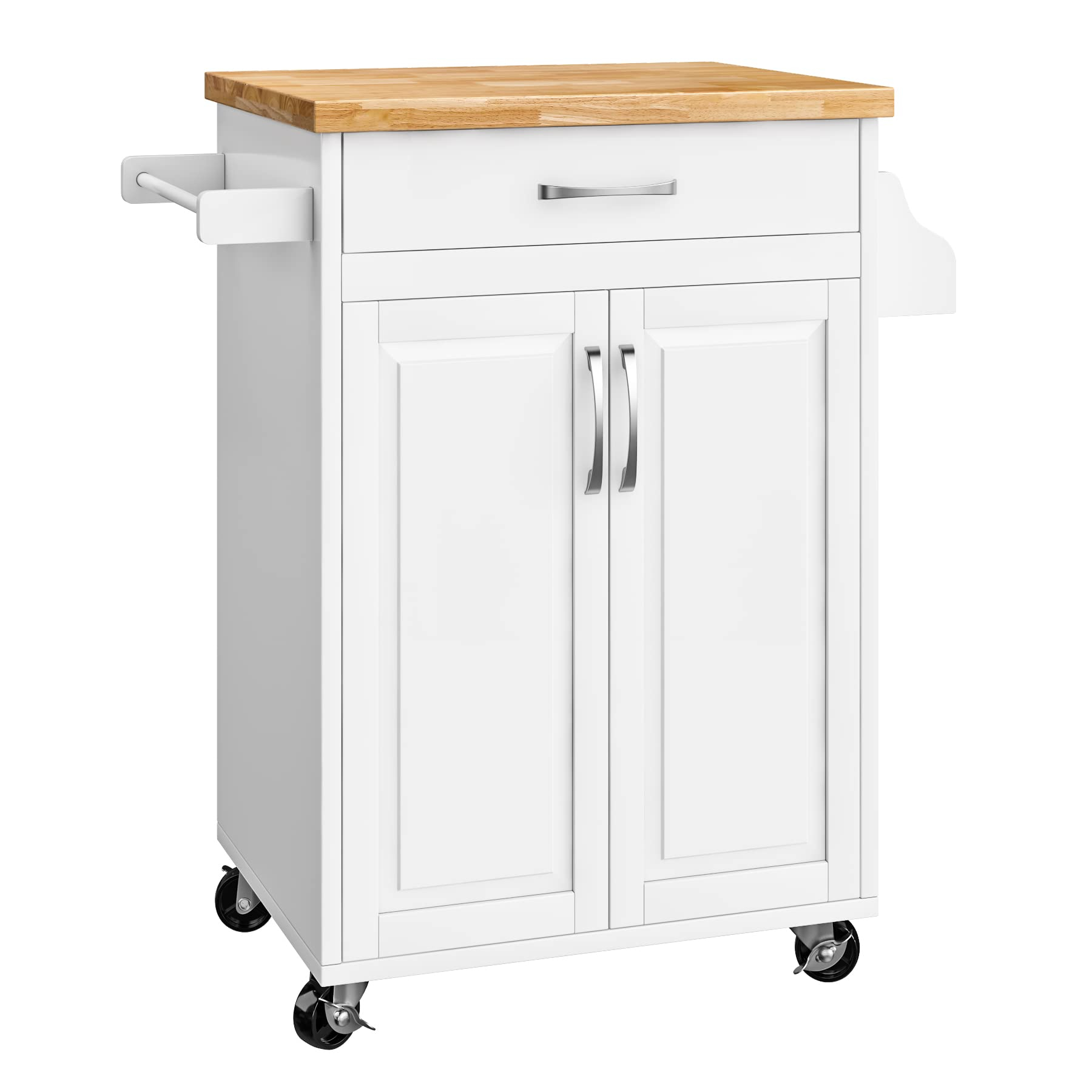 Buy Kitchen Island On Wheels With Storage Drawer And Cabinet, Rolling ... with regard to Beyond Counter Space Exploring the Versatility of a Kitchen Island