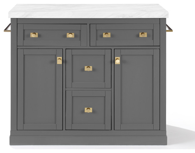 Claire Kitchen Island - Transitional - Kitchen Islands And Kitchen ... throughout Claire Kitchen Island