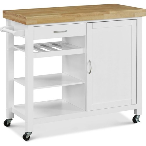 Clickdecor Denver Kitchen Cart White | Ebay throughout Assembling Your ClickDecor Denver Kitchen Cart White A Step-by-Step Tutorial