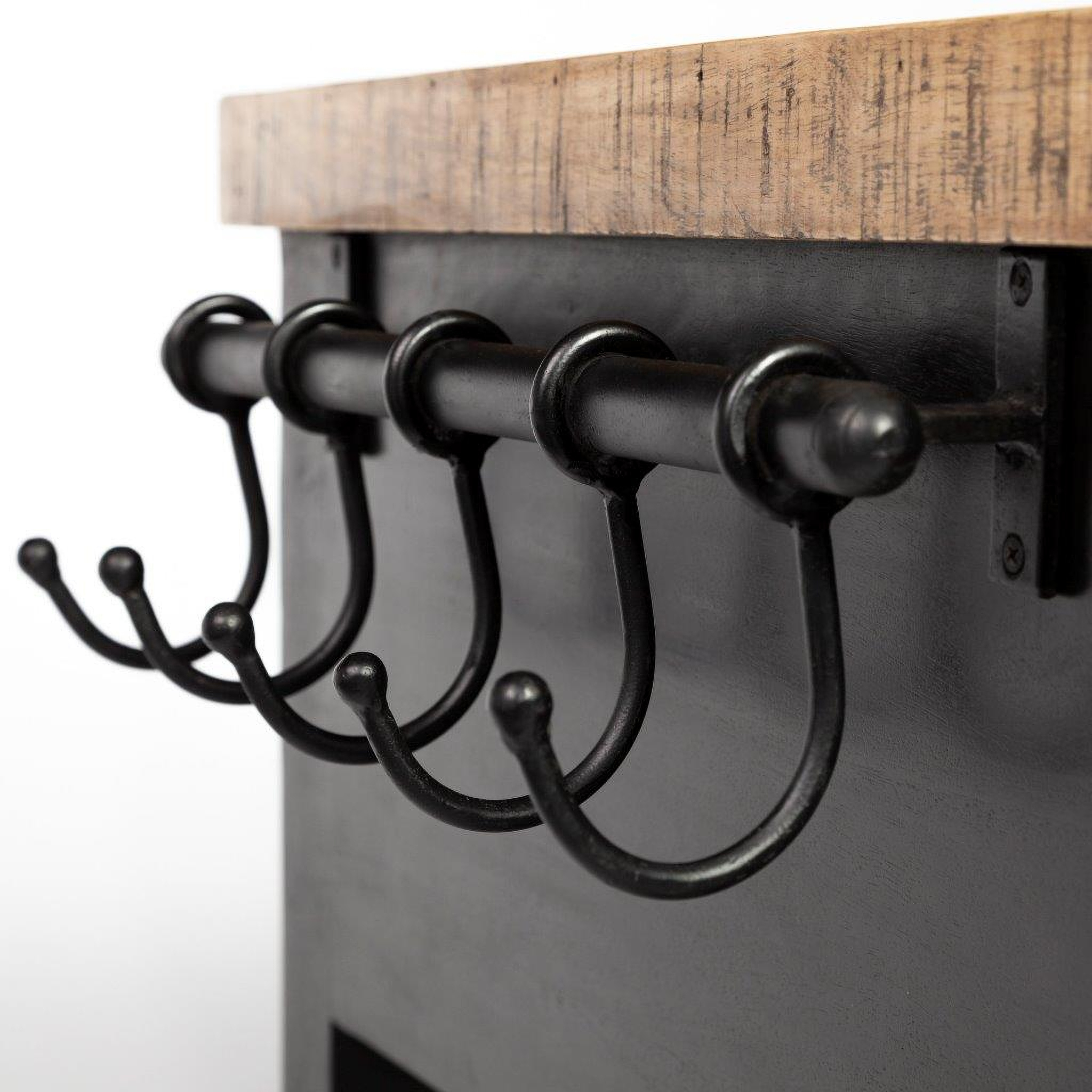 Columbia Black Wooden Kitchen Island By Mercana | 1Stopbedrooms with regard to Columbia Black Wooden Kitchen Island