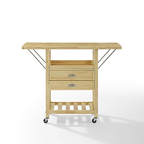 Crosley Furniture Cf3023-Na Bristol Bristol Double Drop Leaf Kitchen ... for Caring for Your Bristol Double Drop Leaf Cart Maintaining and Preserving Your Investment
