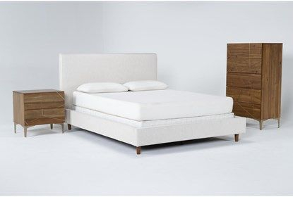 Dean Sand California King Upholstered 3 Piece Bedroom Set With Talbert ... within Dean Sand Full Upholstered 3 Piece Bedroom Set With Madison White Ii Dresser & 2 Drawer Nightstand