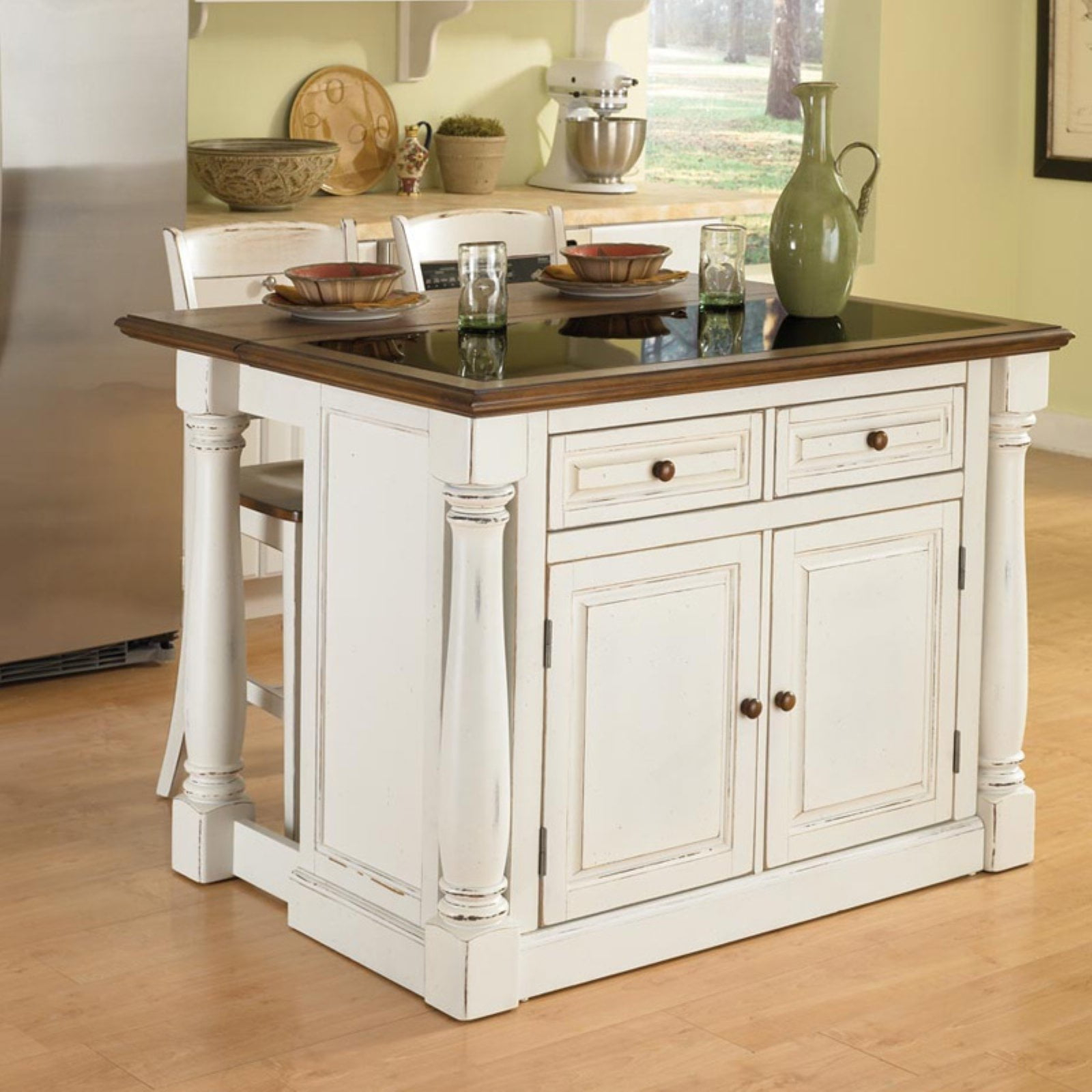 Farmhouse Kitchen Island With Black Granite At Sherita Johnson Blog regarding Choosing the Right Black Granite Top for Your Kitchen Island