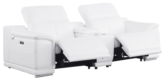 Federico 3-Piece 2-Power Reclining Top Grain Italian Leather Loveseat ... with The Ultimate Guide to Selecting Your First Top Grain Italian Leather Sofa