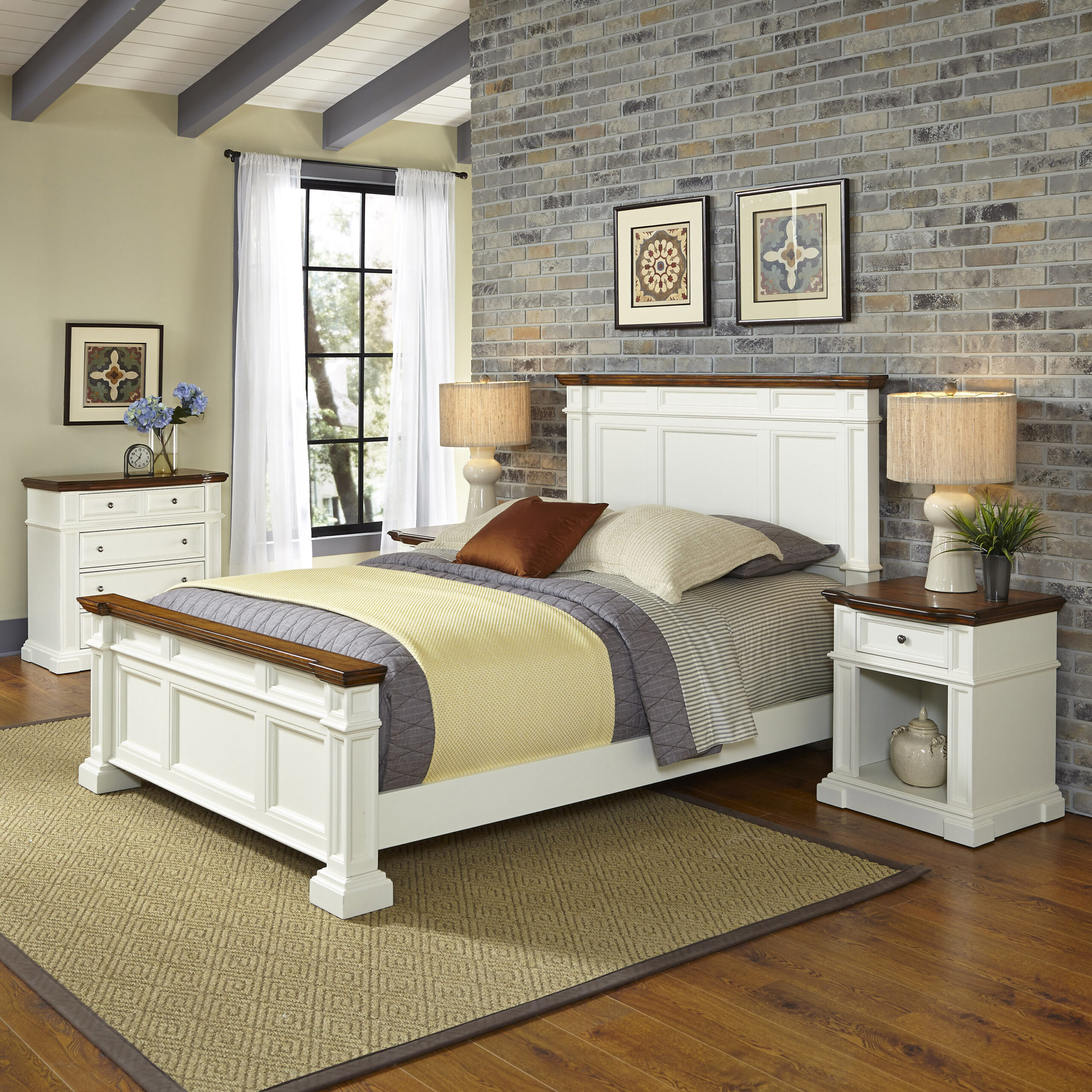 Home Styles Americana Panel 3 Piece Bedroom Set | Wayfair with regard to Understanding the Fundamentals of Sustainable Home Design