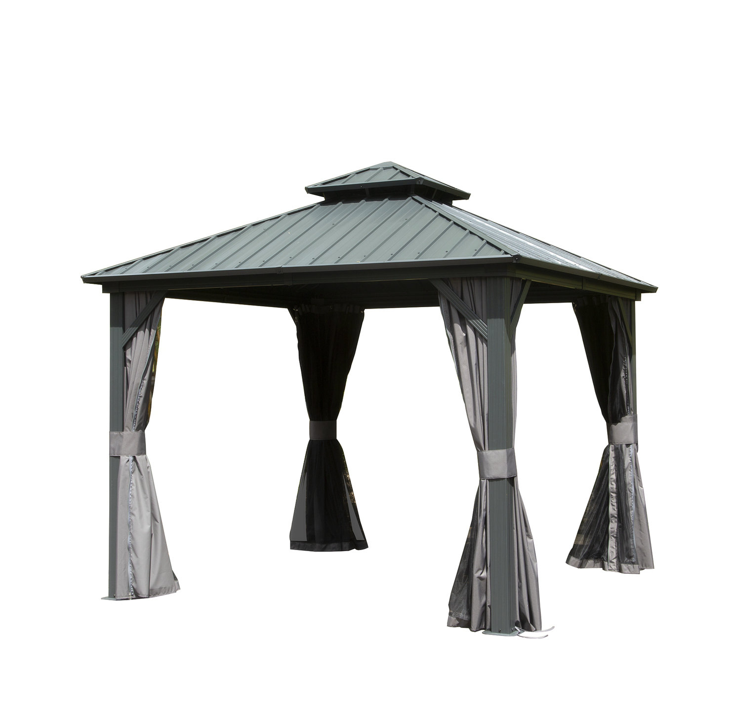 Lipoton 10 Ft. W X 10 Ft. D Aluminum Patio Gazebo | Wayfair for Creating Your Outdoor Oasis A Guide to 10x10 Aluminum Gazebo Placement