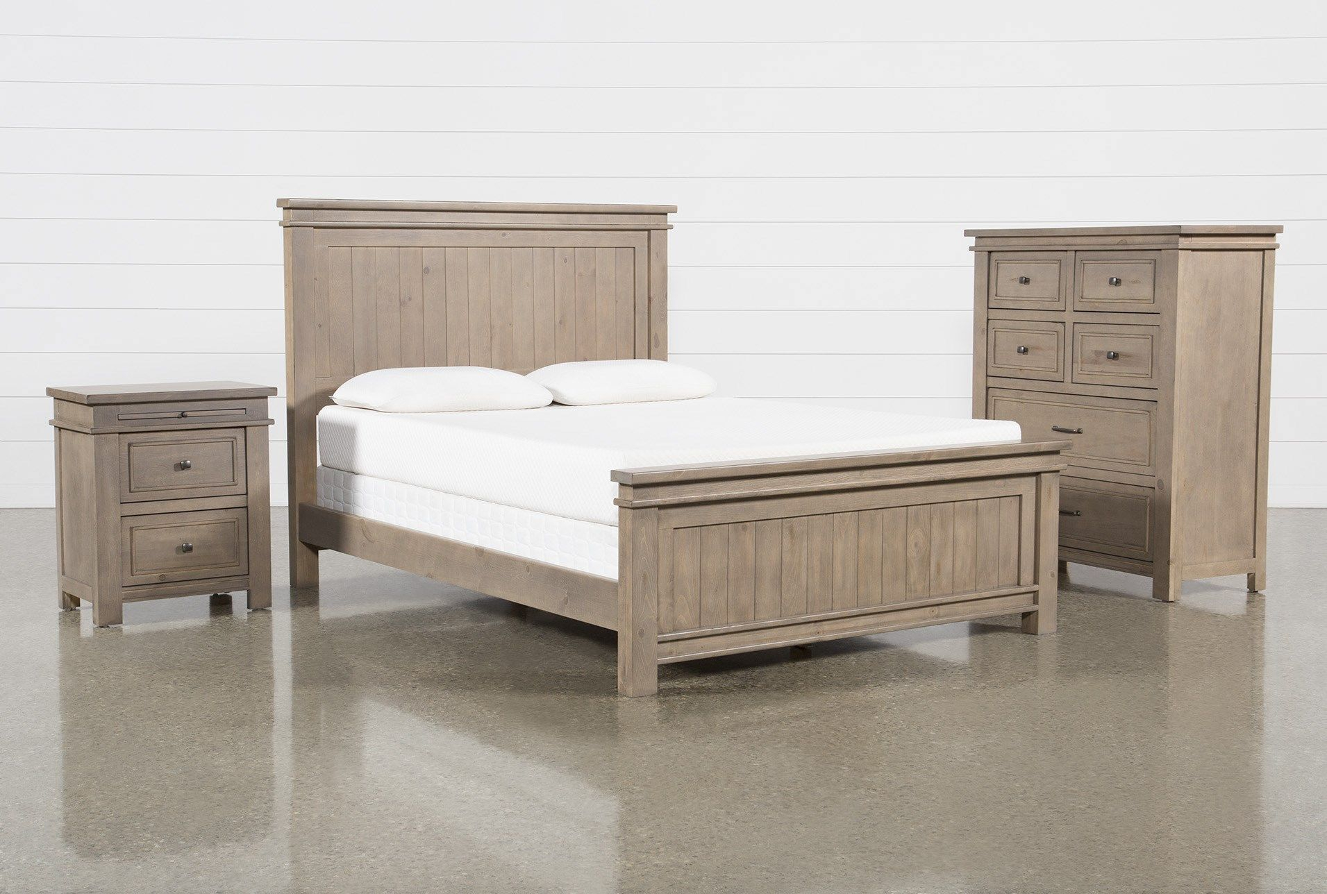 Meet The Coleman Queen Panel 3 Piece Bedroom Set - A Design Fit For The ... pertaining to Adjustable Base Compatible