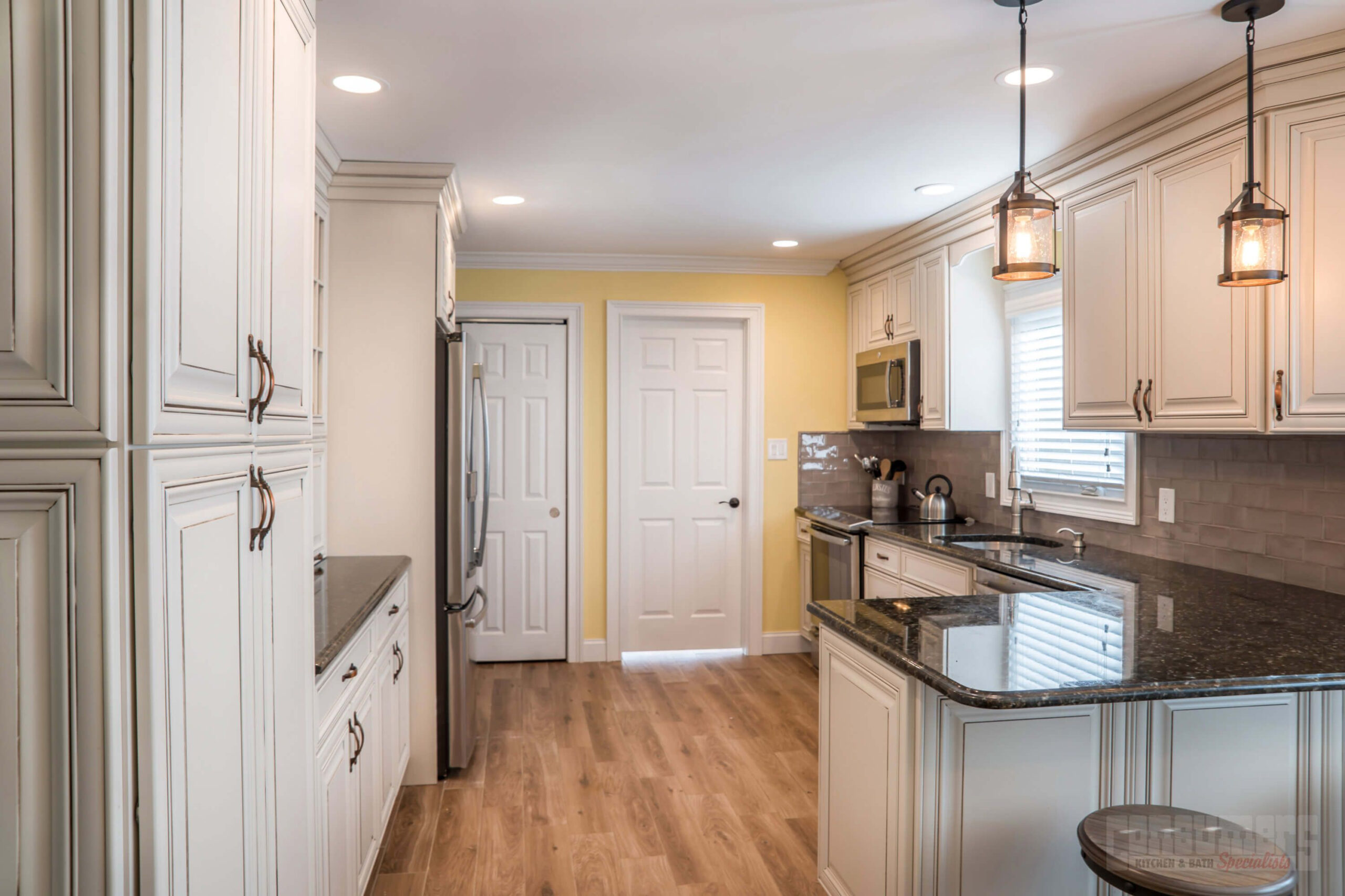 Pin By Consumers Kitchens & Baths On Miller Place Macadamia | Kitchen ... in Cecil Kitchen Island, White/Macadamia