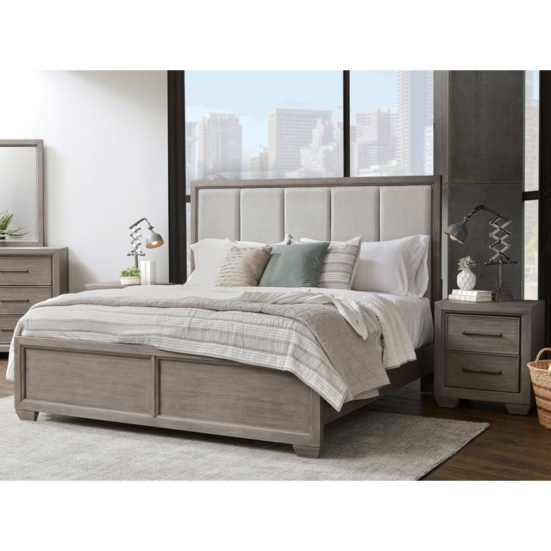 Roundhill Furniture Ennesley Upholstered Sleigh 3 Piece Bedroom Set ... for Unpacking the Details of a Three-Piece Bedroom Set Expert Insights