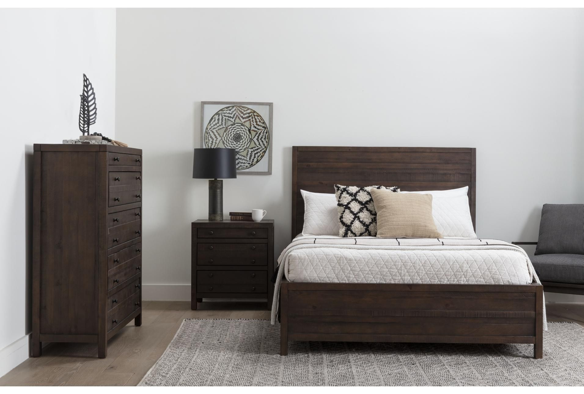 Rowan Espresso California King Storage 3 Piece Bedroom Set - Brown ... with Storage
