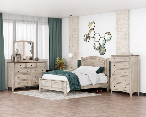 Solid Wood Cherry Bedroom Furniture Set | Quick Ship From throughout Sorensen California King Wood 3 Piece Bedroom Set With 2 Wood 3-Drawer Nightstands