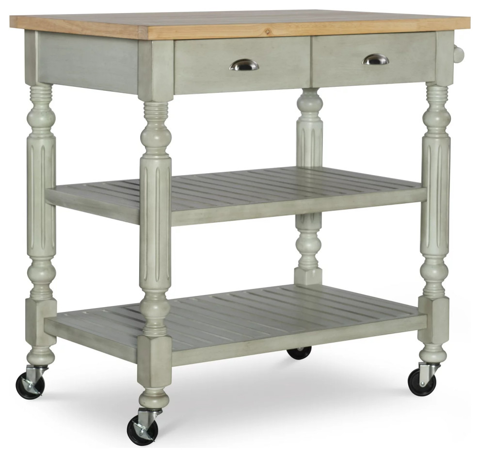 Vintage Kitchen Cart, Large Slatted Shelves & 2 Drawers, Distressed ... with Unveiling the Charm of a Classic Kitchen Cart Your Ultimate Guide