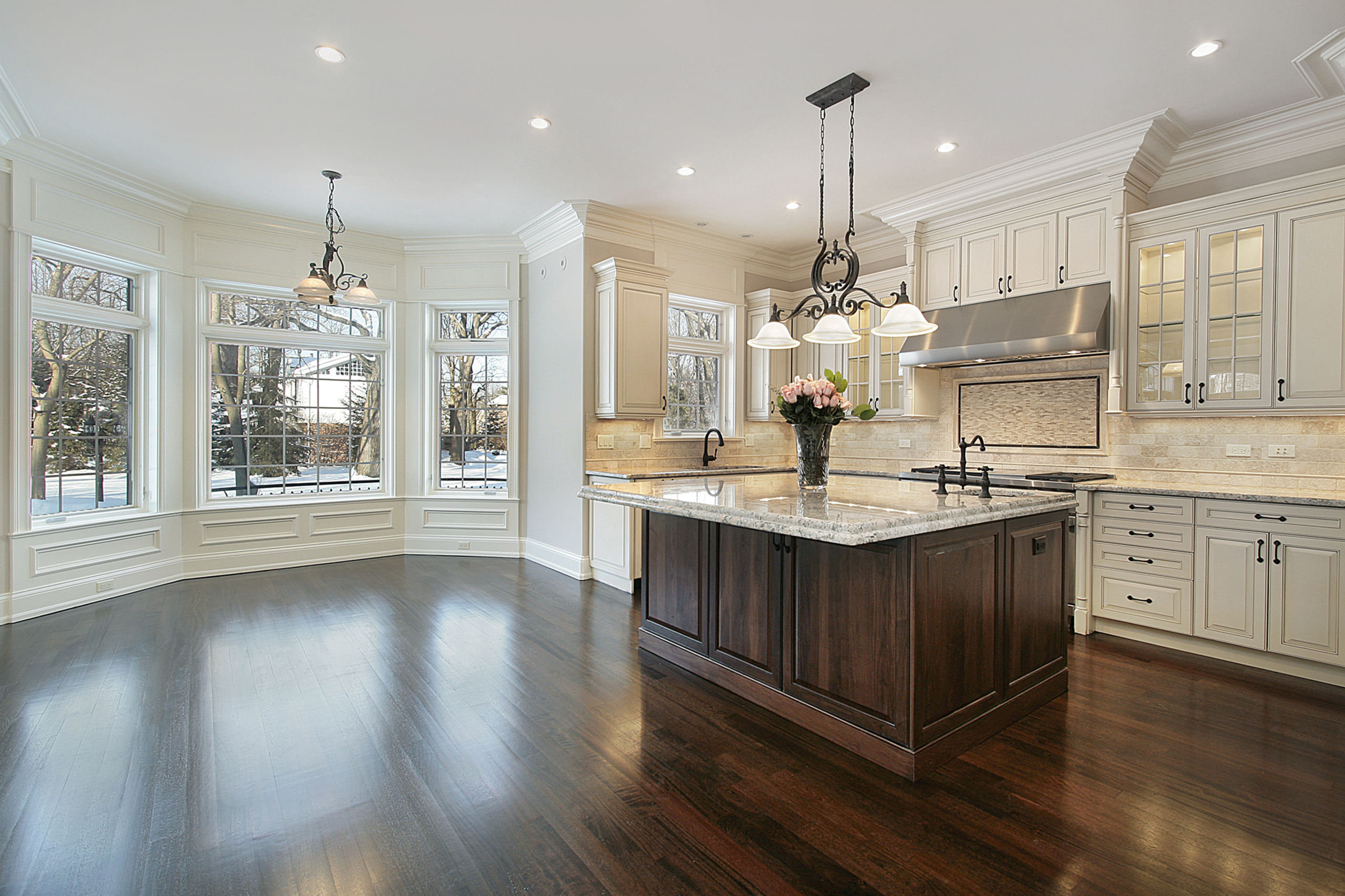 White Countertops Dark Wood Cabinets | Homeminimalisite.com within From Prep to Presentation Leveraging the Catania Island for Seamless Cooking