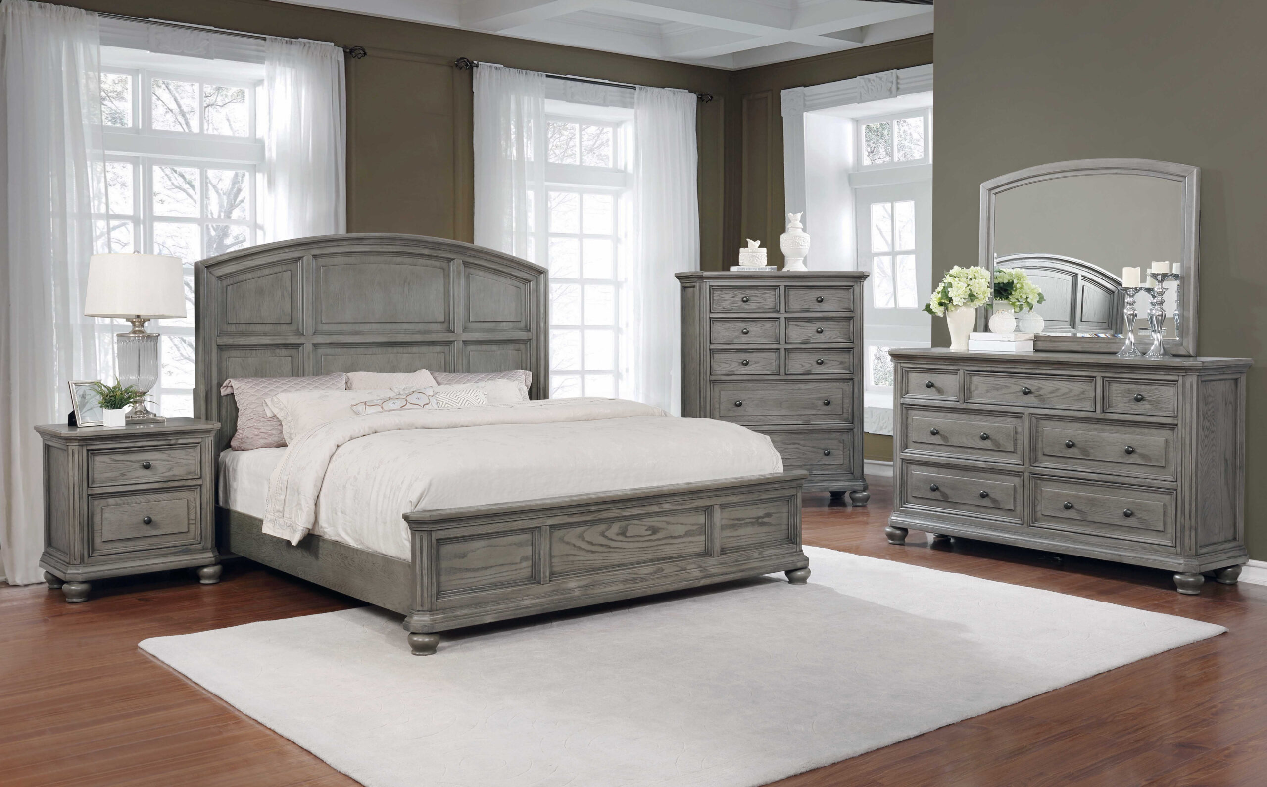 Wood Bedroom Set - Homemadeal in Storage