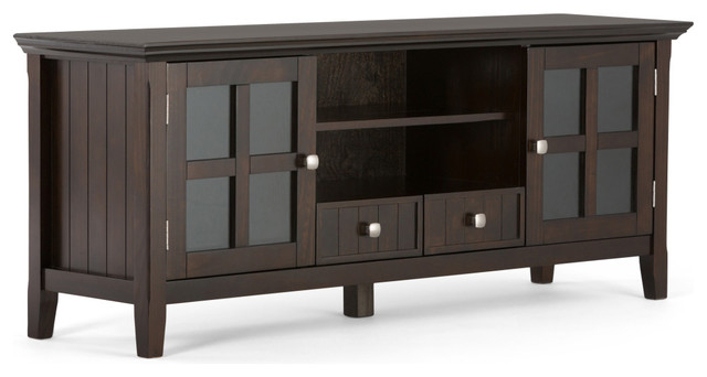 Acadian Solid Wood 60" Tv Media Stand - Craftsman - Entertainment ... regarding Acadian Solid Wood 60"W Tv Media Stand & For Tvs Up To 65"