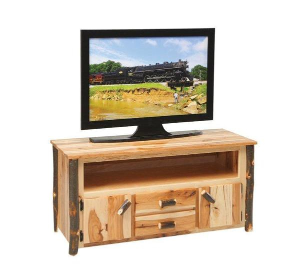 Boone Rustic Hickory Tv Stand From Dutchcrafters Amish Furniture throughout Hickory TV Stands A Guide to Durability and Aesthetic Appeal