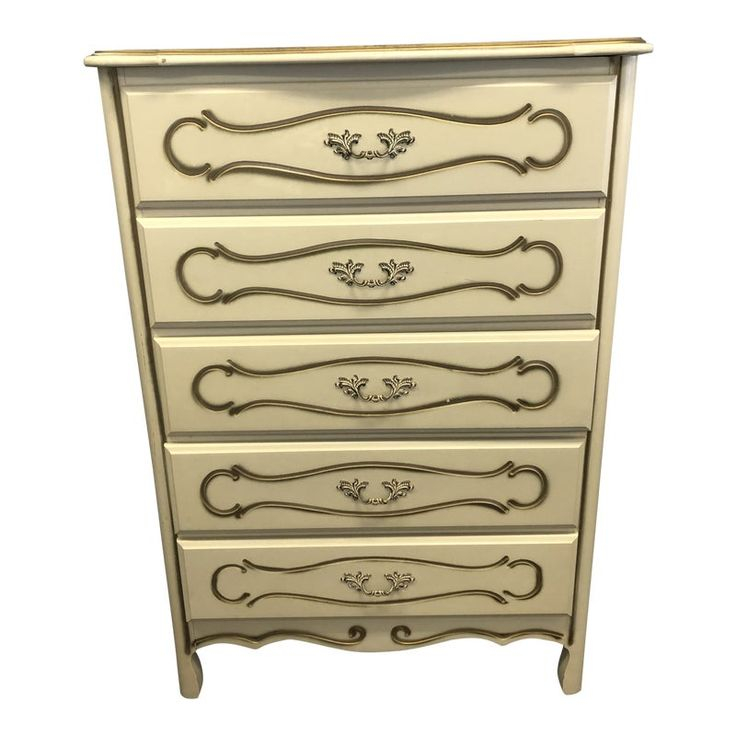Chests Of Drawers | Vintage Bedroom Furniture, Gold Dresser, Gold Paint throughout