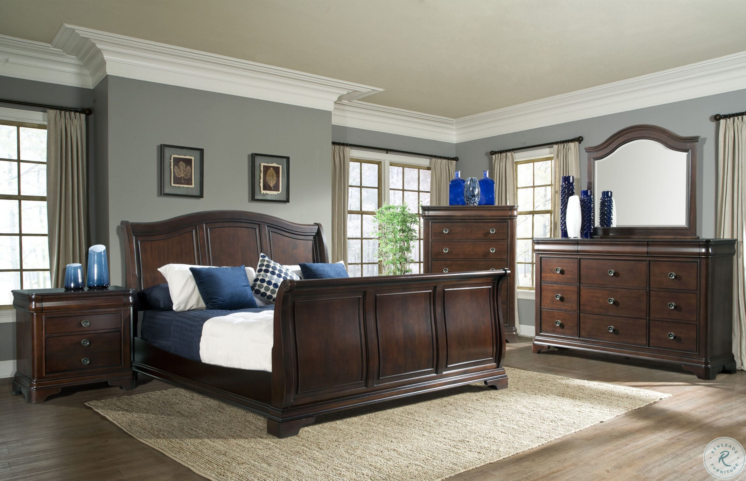 Conley Cherry Dresser With Mirror From Elements Furniture | Coleman ... pertaining to