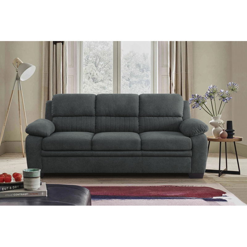 Ebern Designs Mellitz 80'' Pillow Top Arm Fabric Upholstered Sofa ... with regard to Decoding Sofa Construction What to Look for Before You Decide