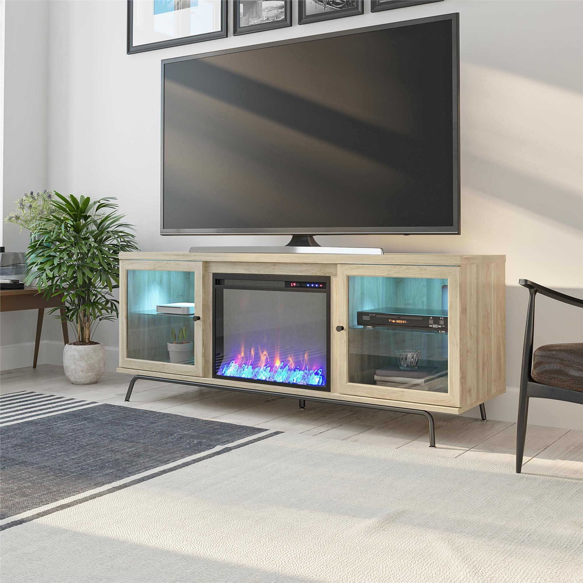 Fireplace Tv Stand 70 Inch | Foter inside The Ultimate Guide to Setting Up Your 80-Inch TV on a Black Entertainment Center