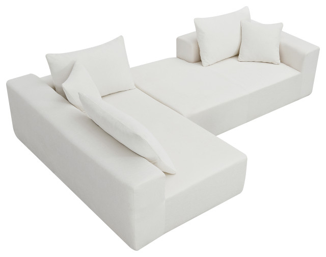 Gewnee 109*68" Modular Sectional Living Room Sofa Set - Contemporary ... with regard to