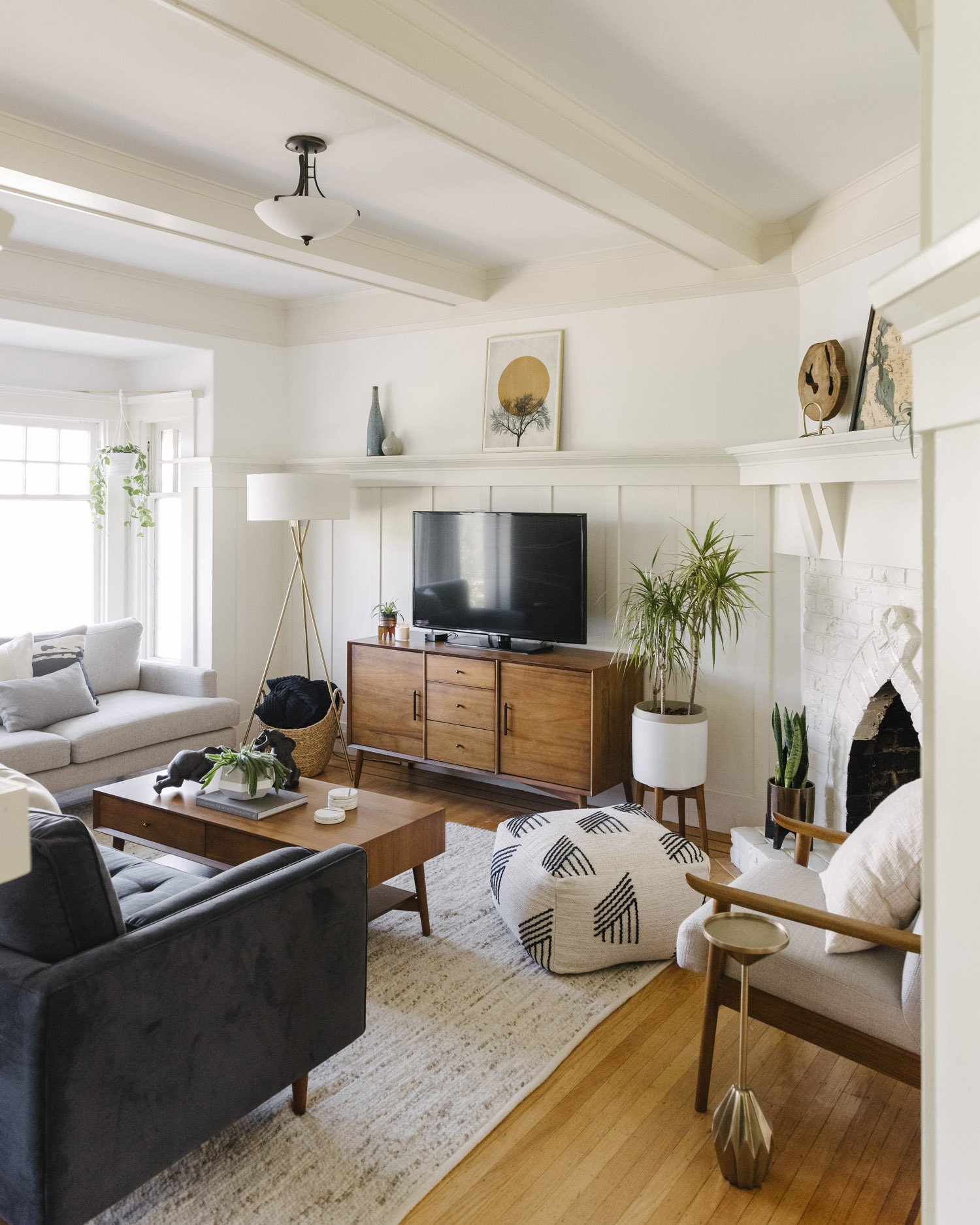 Integrating The Tv With Your Living Room Design | Kate Wiltshire Design intended for Integrating a Charcoal TV Stand Into Your Living Space Design