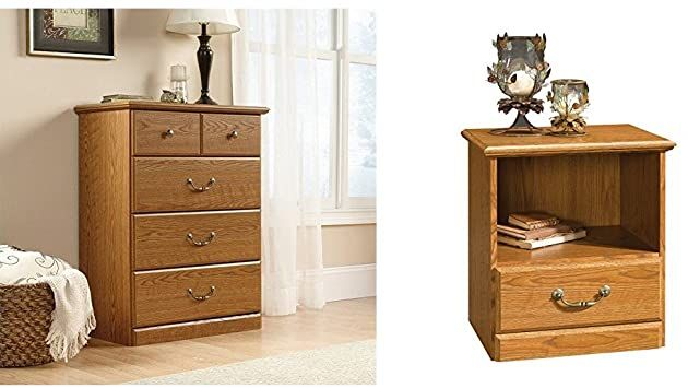 Sauder Orchard Hills 4-Drawer Chest, Carolina Oak Finish + Sauder ... for