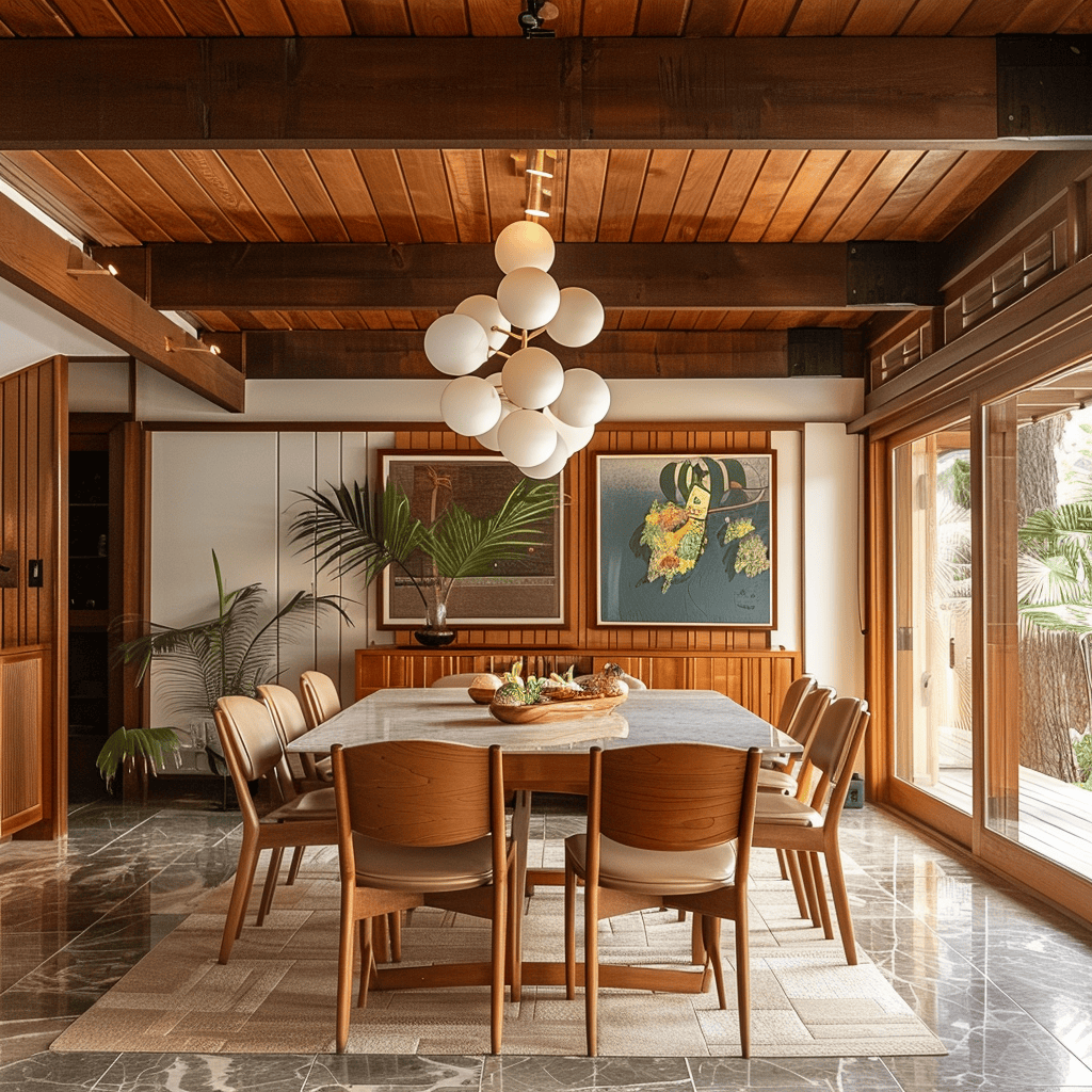 The Ultimate Mid-Century Modern Dining Room: Proven Tips For A Stunning ... in The Enduring Appeal of Mid-Century Design Reflected in Dark Acacia Furniture