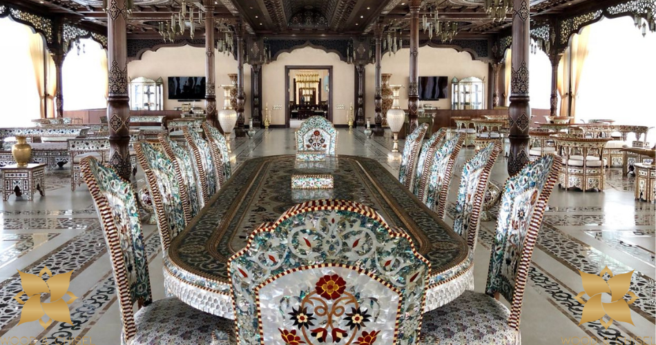 "Unveiling The Artistry: Syrian Handmade Mother-Of-Pearl Furniture" with