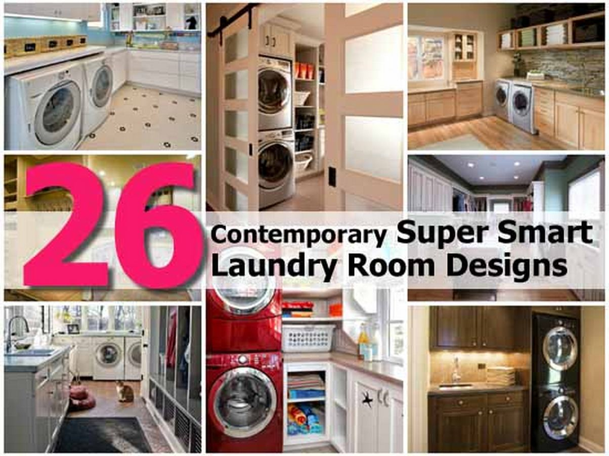 26 Contemporary Super Smart Laundry Room Designs inside