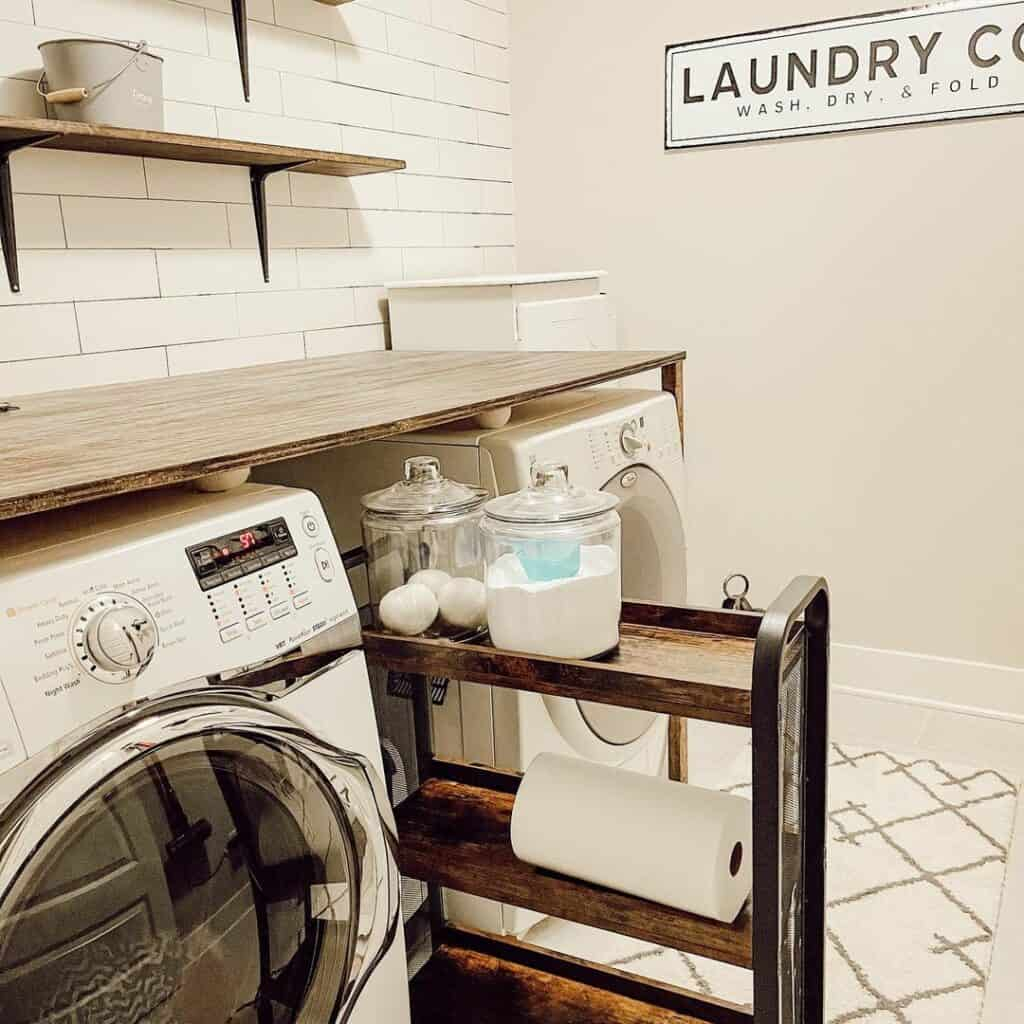 34 Stunning Laundry Room Tile Ideas For Your Next Renovation with regard to Unlocking the Potential of Your Laundry Room White Wood and Brass Edition