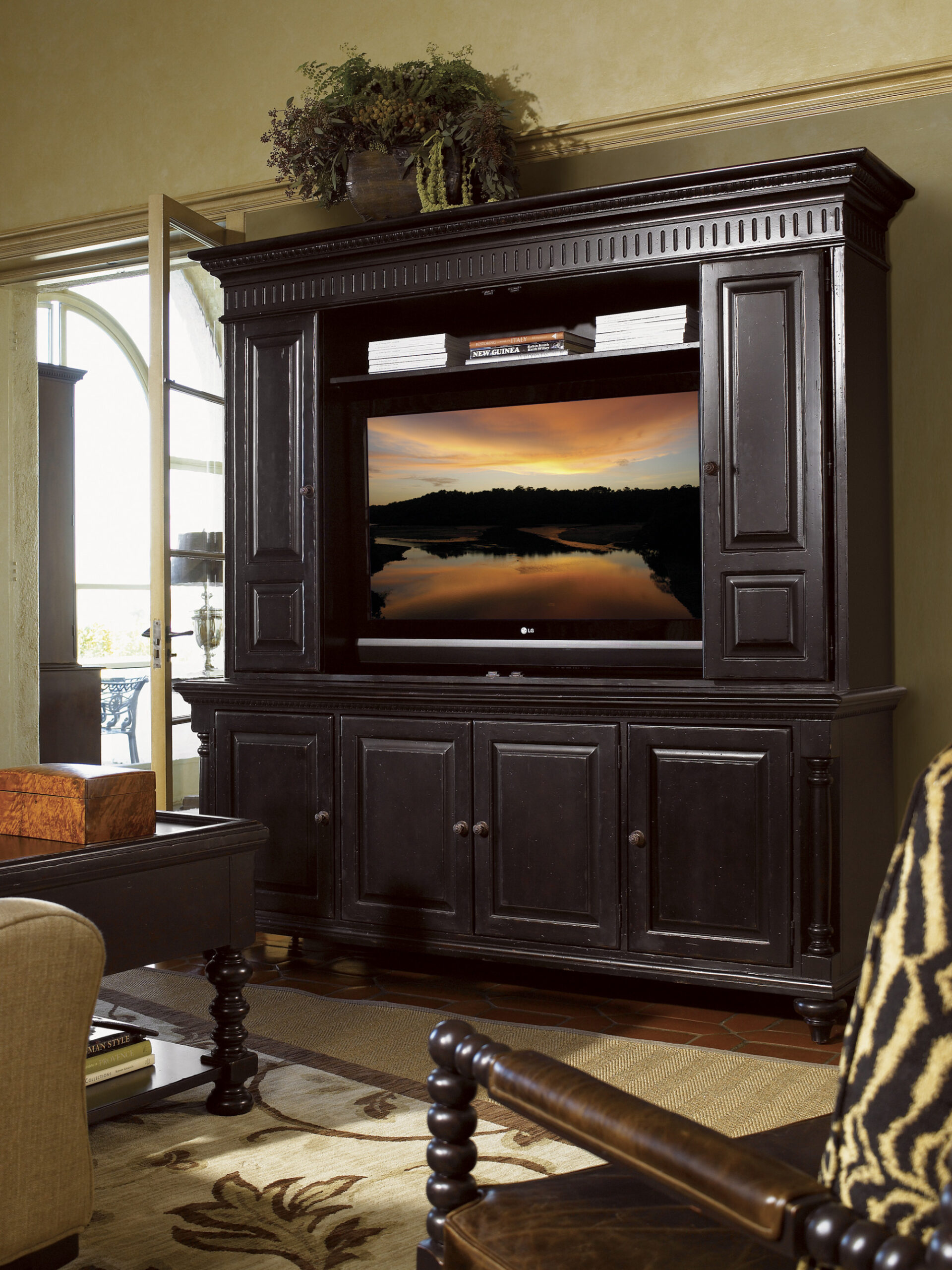 619-908 | Wellington Media Console | Kingstowntommy Bahama inside
