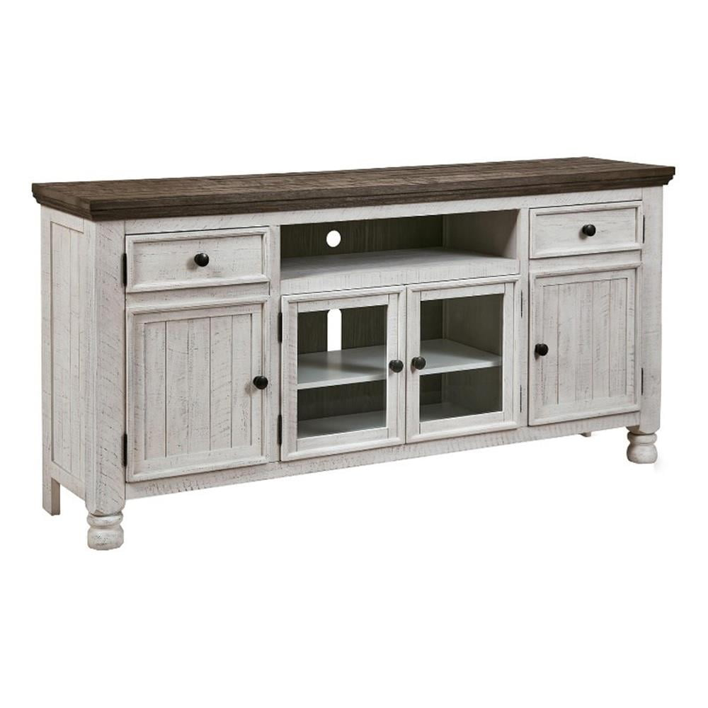 Bowery Hill Farmhouse Style Wood Tv Stand For Tvs Up To 85", Distressed ... in