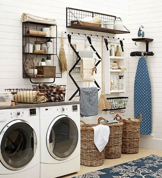 How To Smartly Organize Your Laundry Space: 37 Ideas - Digsdigs | 洗面所 ... intended for